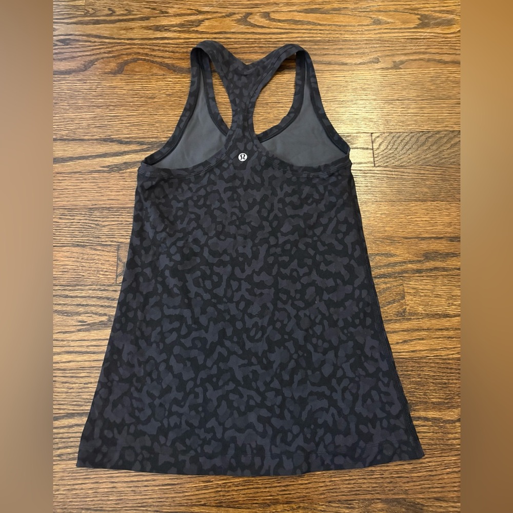 Lululemon Black Leopard Tank Top - Picture 2 of 2